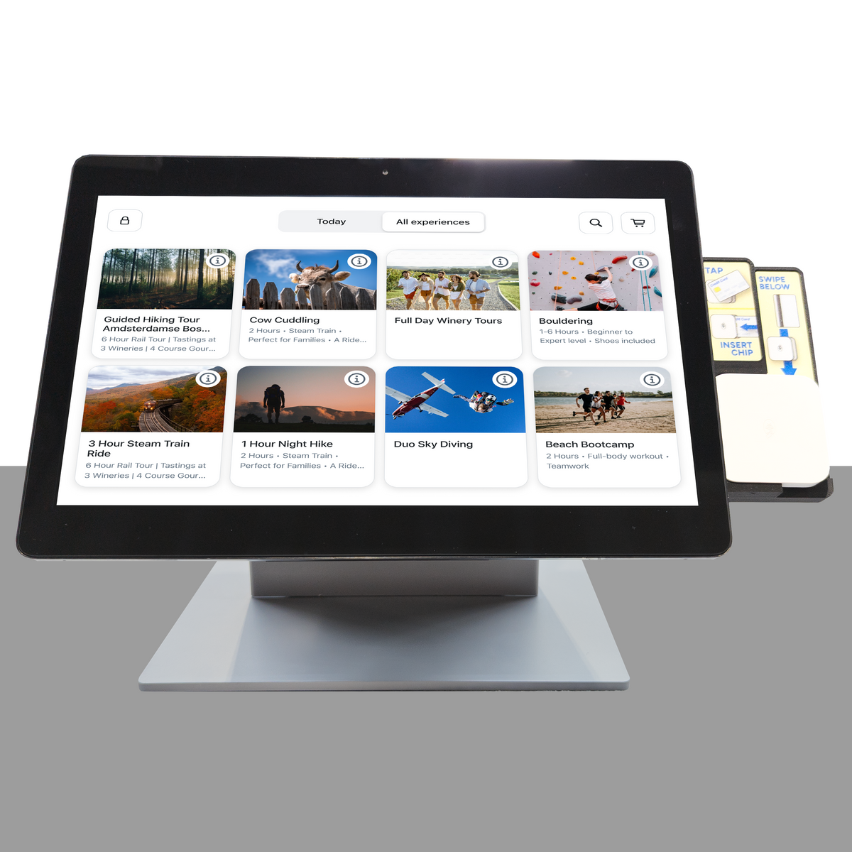 Countertop Large Screen Elo Kiosk Bundle for FareHarbor