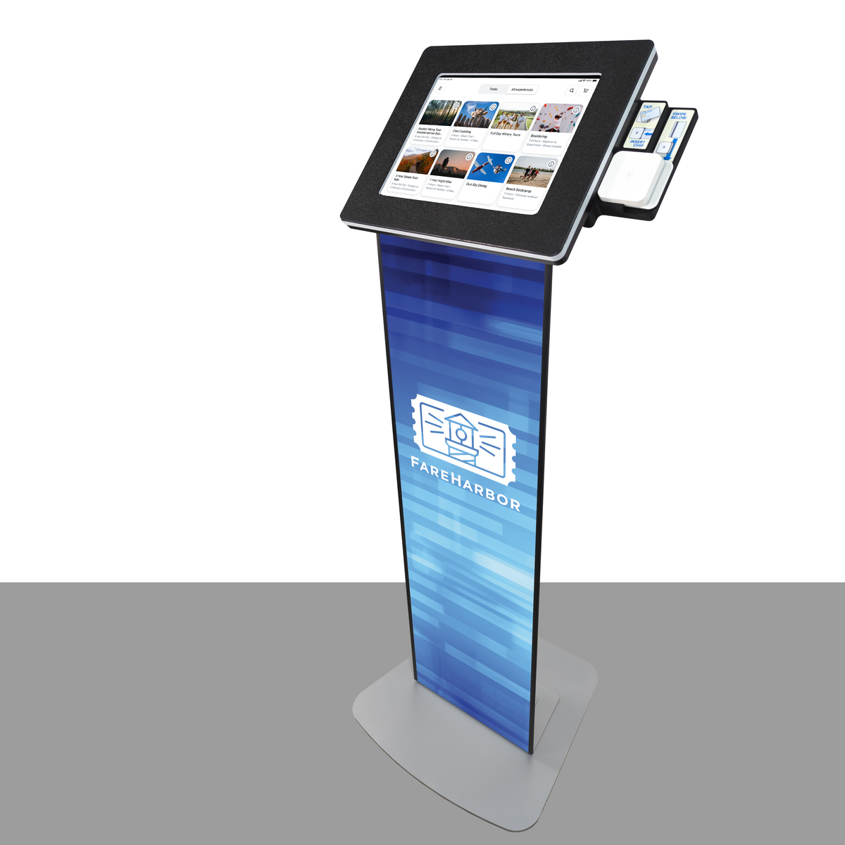 Aardvark Standalone Tablet Kiosk Bundle for FareHarbor