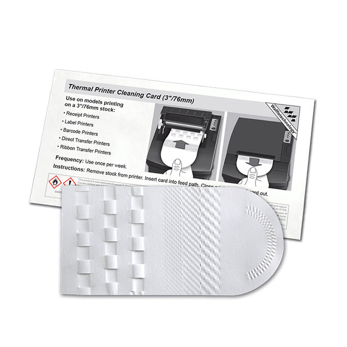 Cleaning Cards for Thermal Printers